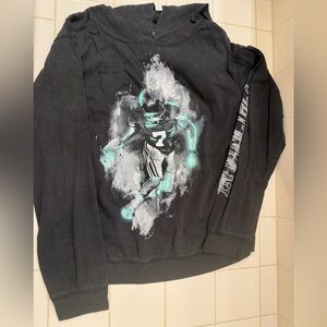 Tek Gear Boys Hooded Long Sleeve Shirt size L